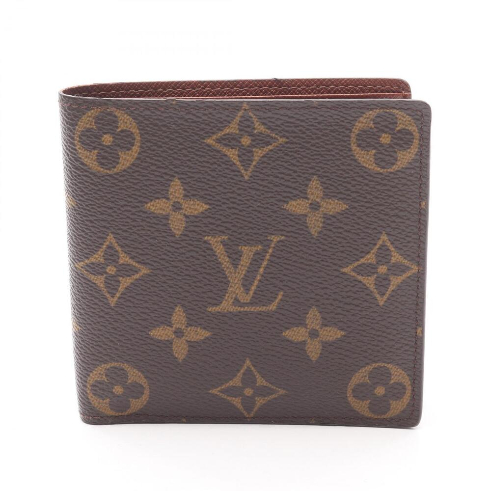 Louis Vuitton Portefeuille Cartes Credit Monnaie Bifold Wallet Canvas Brown